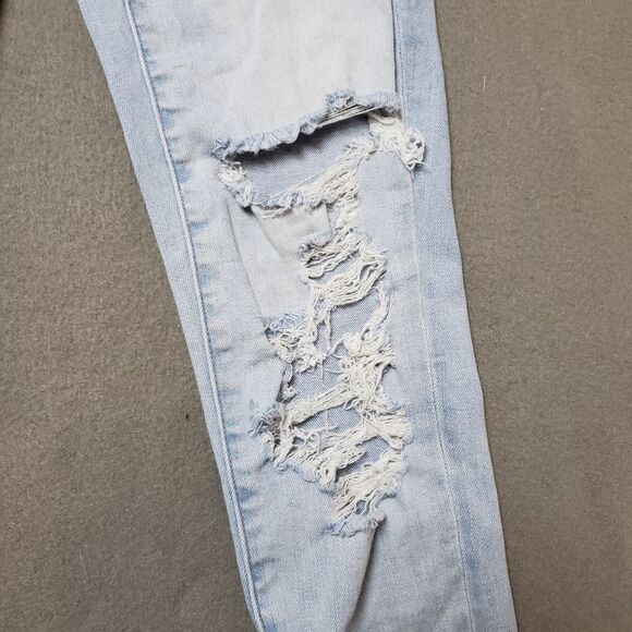 American Eagle next level Stretch Size 0 regular Hi-Rise distressed Jegging - Picture 5 of 16